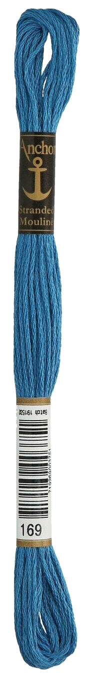 

Нитки мулине Anchor Stranded Cotton 4635000-00169 8 м голубой, Разноцветный