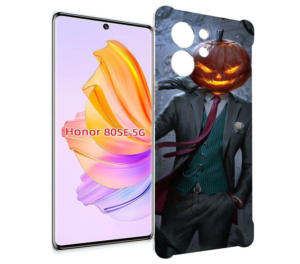 

Чехол MyPads Тыква-убийца для Honor 80 SE, Прозрачный, Tocco