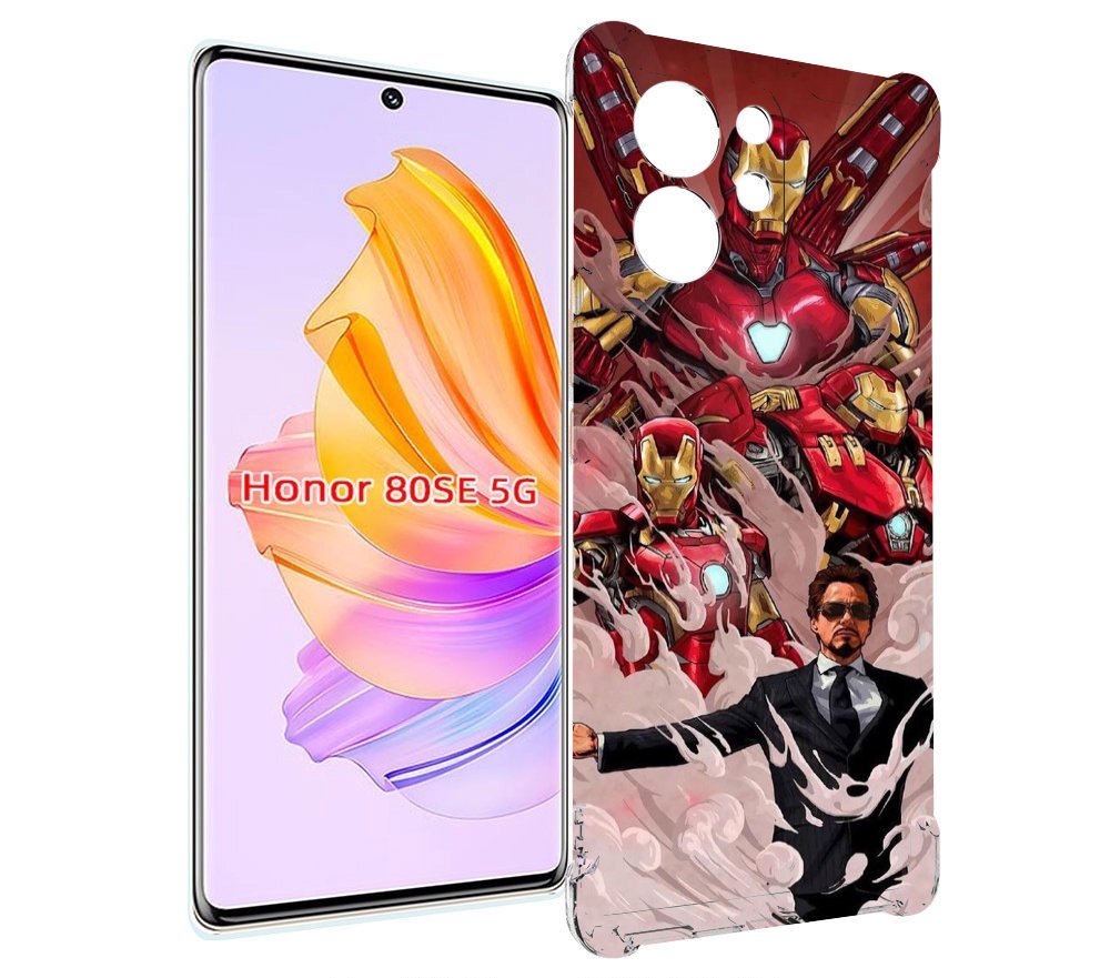 

Чехол MyPads Тони-Старк-и-костюмы для Honor 80 SE, Прозрачный, Tocco
