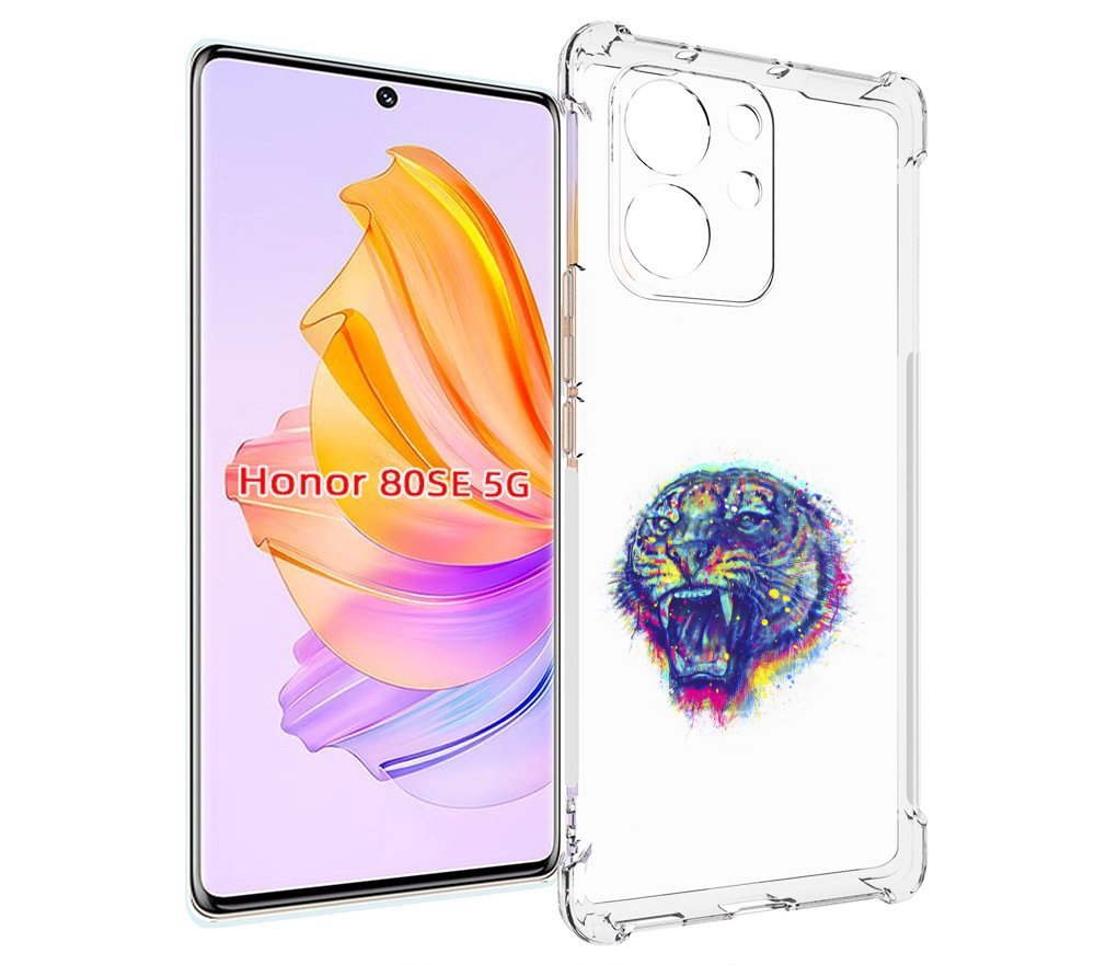 

Чехол MyPads Тигр 2 для Honor 80 SE, Прозрачный, Tocco