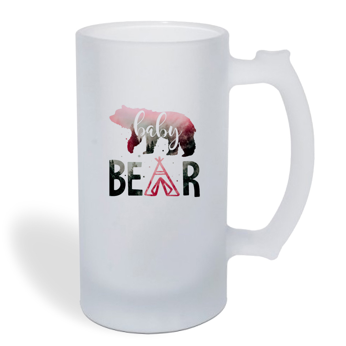 

Кружка пивная CoolPodarok Семья. baby bear