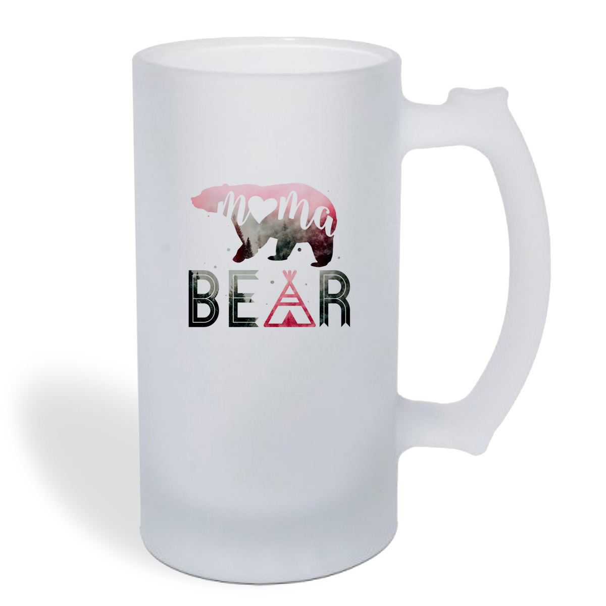 

Кружка пивная CoolPodarok Семья. mama bear