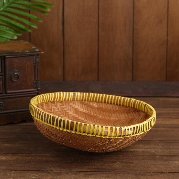 

Корзинка бамбук "Бандунг" 25х25х8 см, Indonesian style