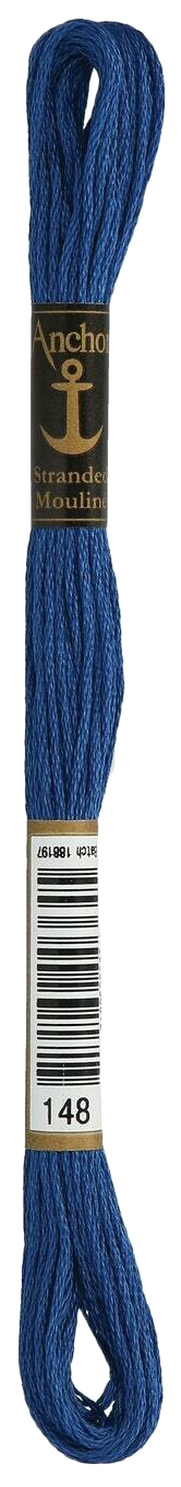 

Нитки мулине Anchor Stranded Cotton 4635000-00148 8 м синий