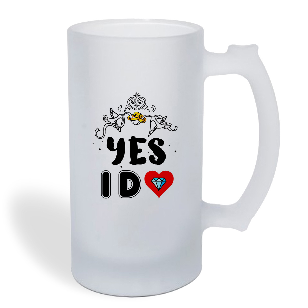 

Кружка пивная CoolPodarok YES I DO