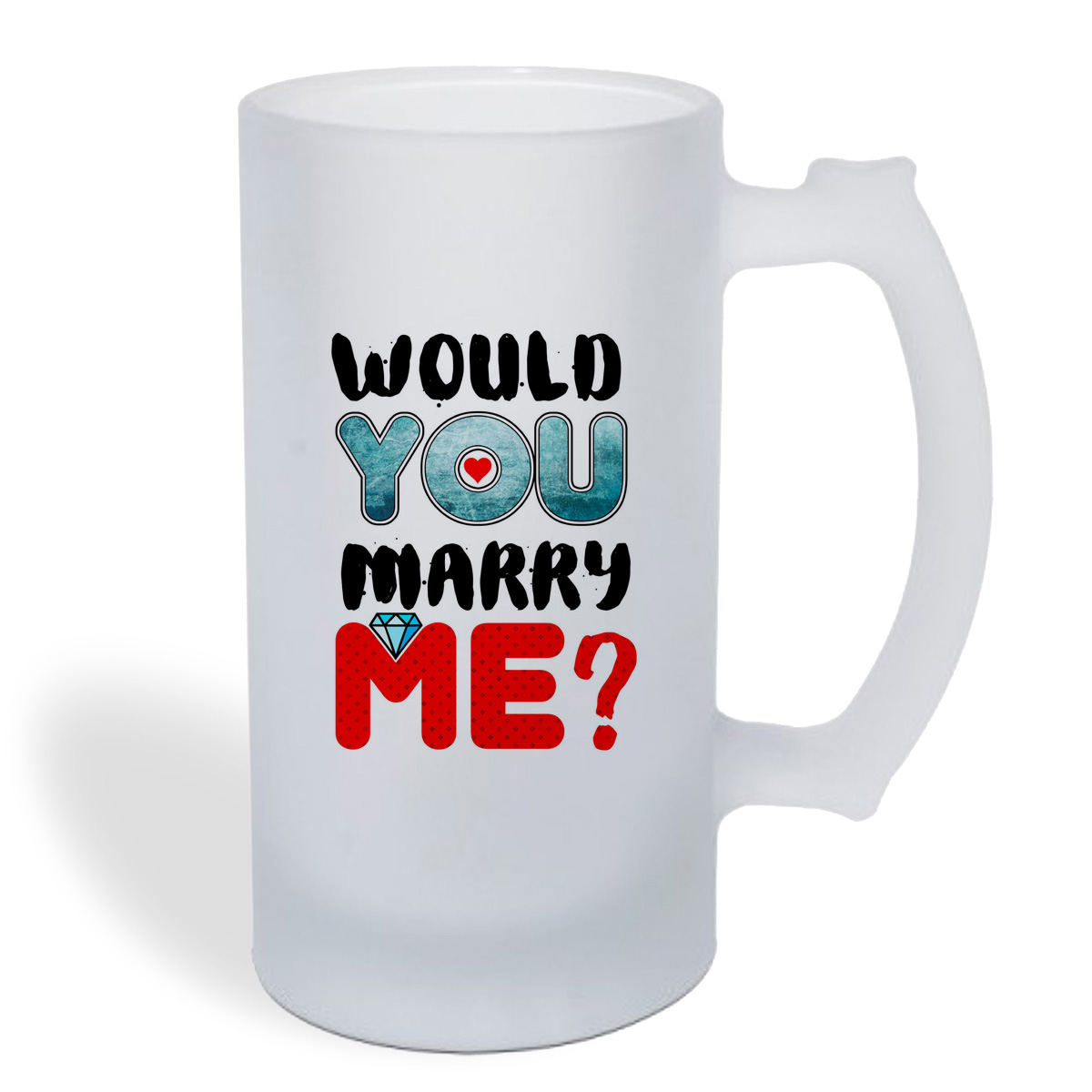 

Кружка пивная CoolPodarok WOULD MARRY ME
