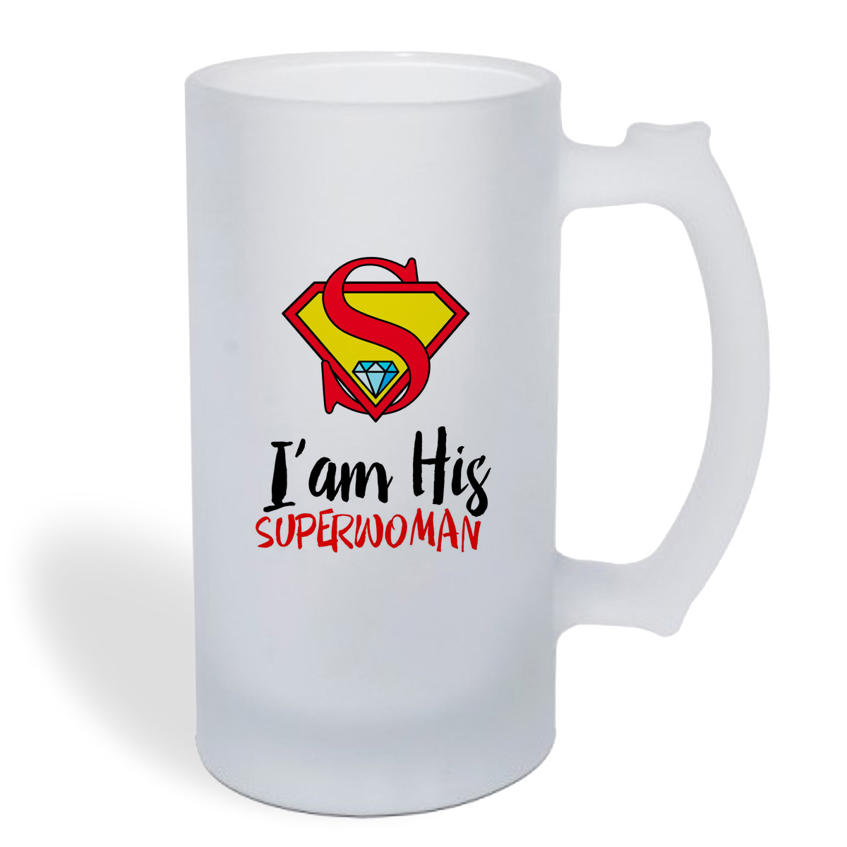 

Кружка пивная CoolPodarok I AM HIS SUPERWOMAN
