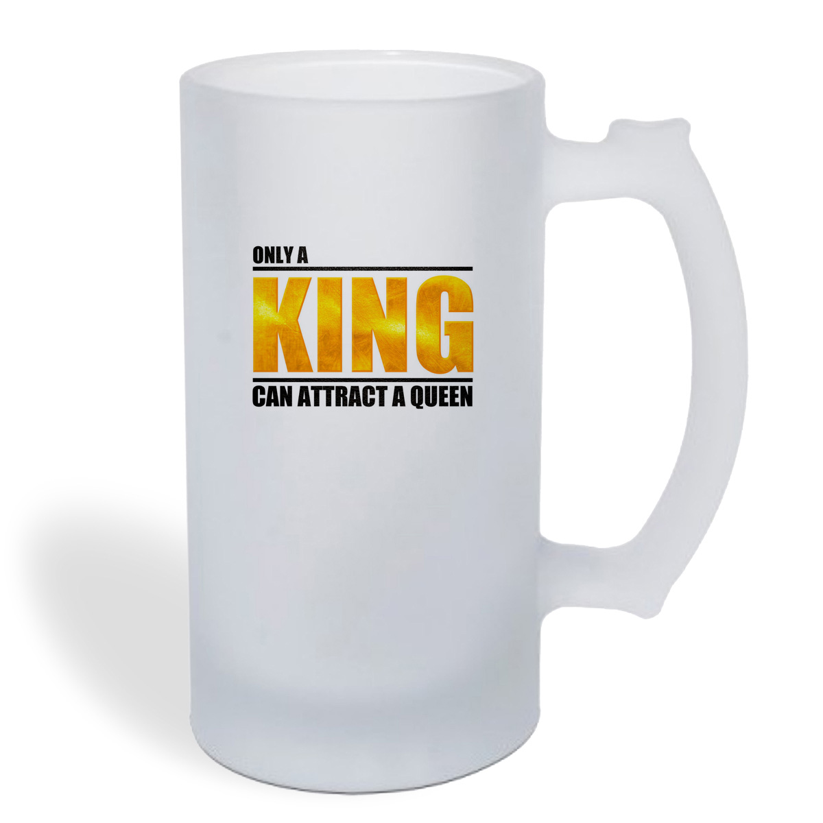 

Кружка пивная CoolPodarok onlyKING