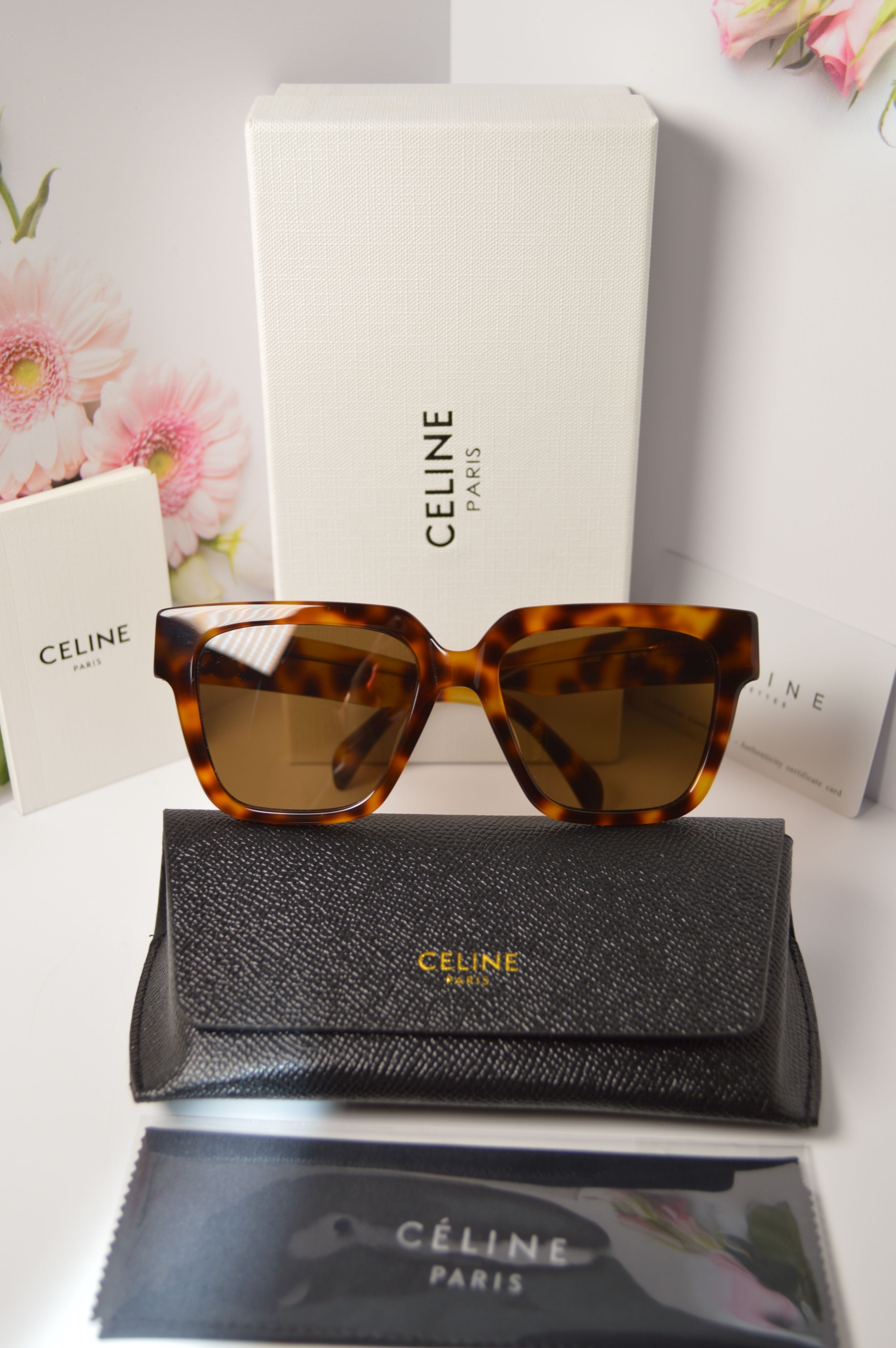 Солнцезащитные очки женские Celine OL-SZO-Celine-40222-leo коричневые 9000₽