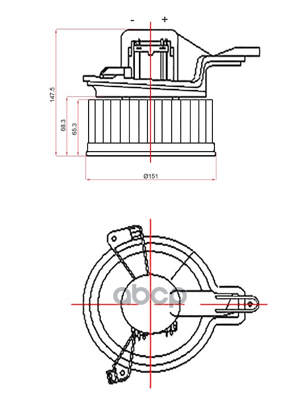 

Мотор Отопителя Салона Peugeot Partner/Citroen Berlingo 96-08 Sat арт. ST-6441R4