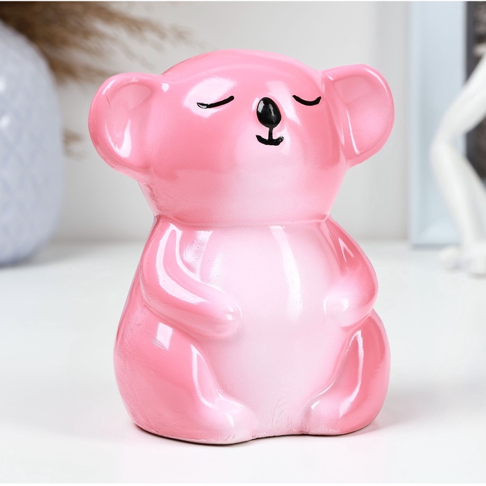 

Копилка Хорошие сувениры Коала 13х10см, розовая