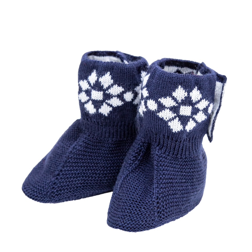 

Пинетки детские Amarobaby Pure Love Christmas AB-OD21-PLC24/20-68 синий р. 3-6 мес, Pure Love