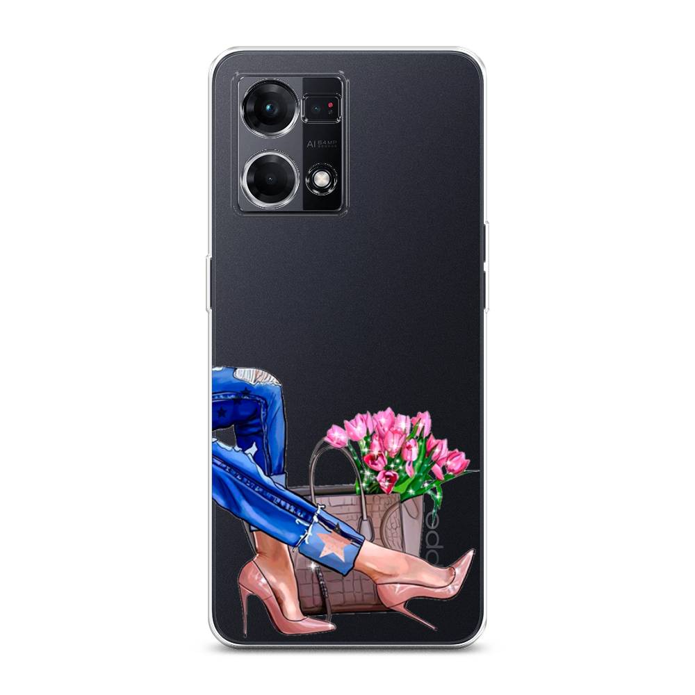 

Чехол Awog на Oppo Reno 8 4G "Каблучки", Синий, 2511450-7
