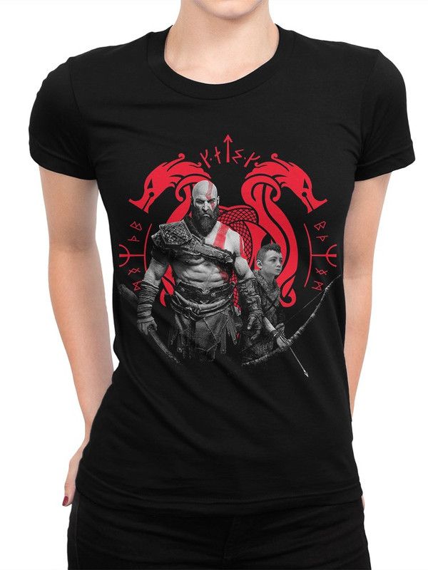 

Футболка женская Design Heroes God of War - Бог Войны 6573-kratos-1 черная S, Черный, God of War - Бог Войны 6573-kratos-1