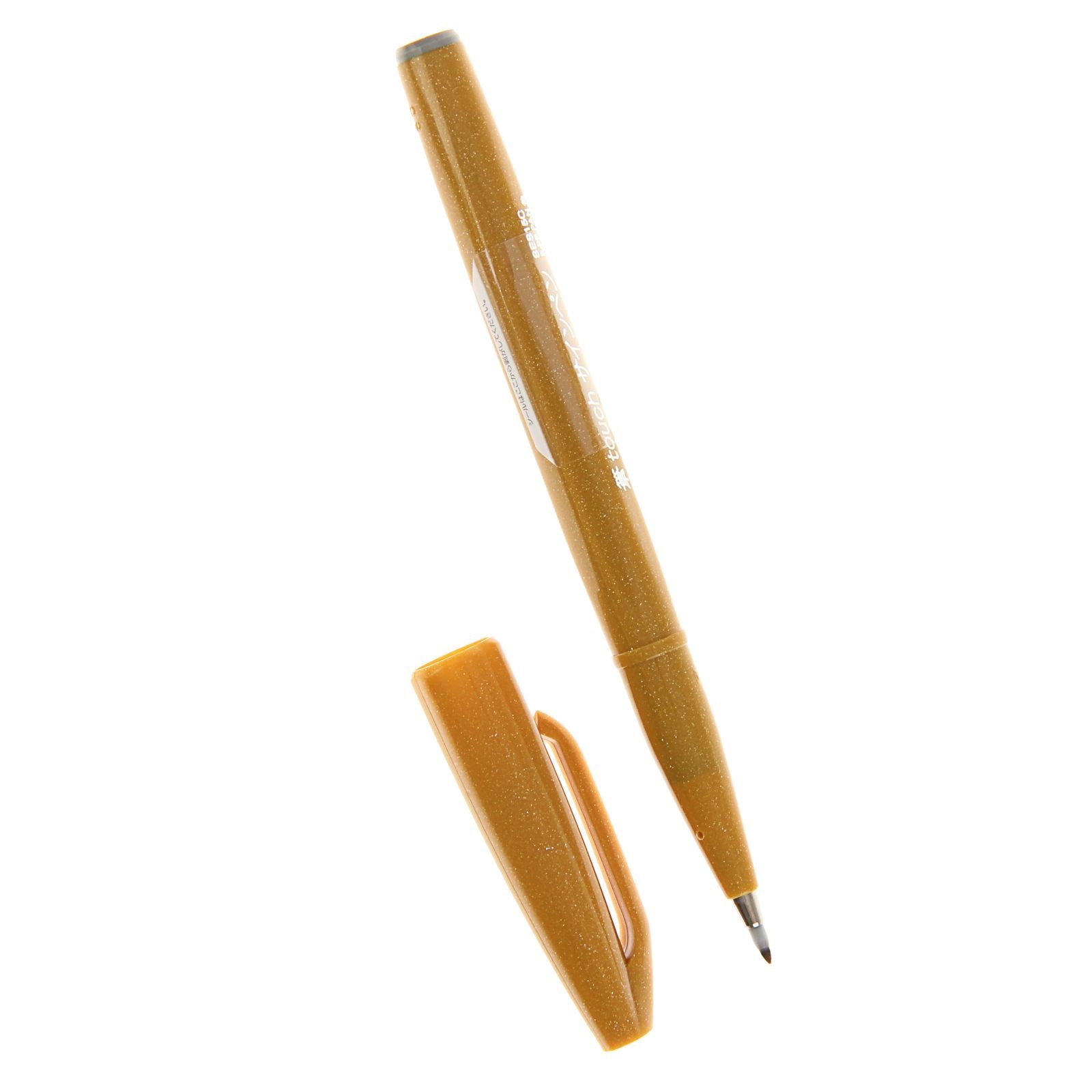 фото Фломастер-кисть "brush sign pen", охра pentel