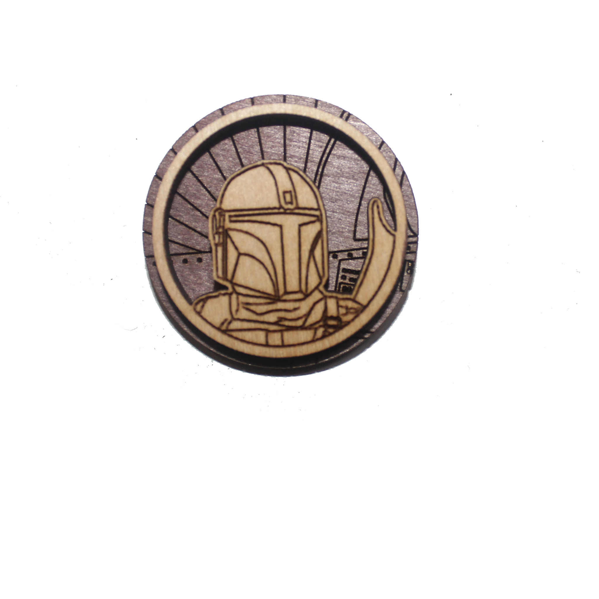 

Значок ручной работы Мандалорец, Mandalorian, Дин Джарин, Din Djarin, Звёздные войны