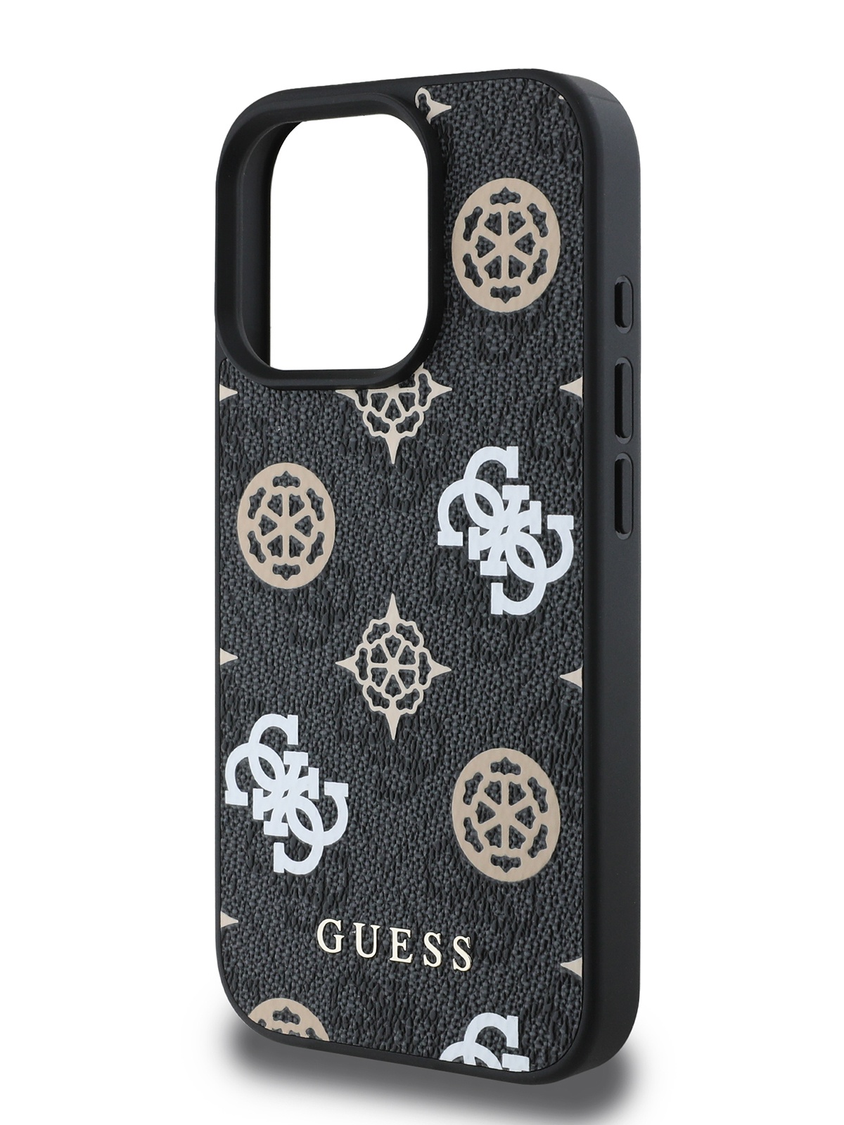 

Чехол Guess для iPhone 16 Pro Max из экокожи с функцией MagSafe, черный