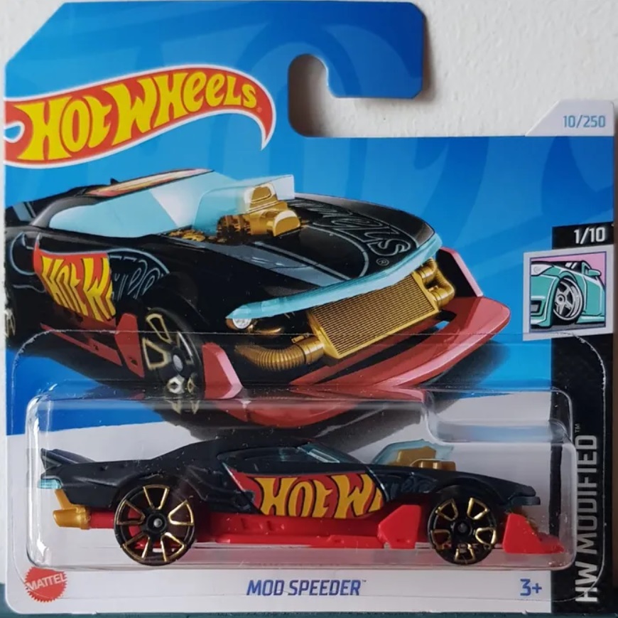 

Машинка базовой коллекции Hot Wheels MOD SPEEDER черная 5785/HTB64, Красный;черный, 5785