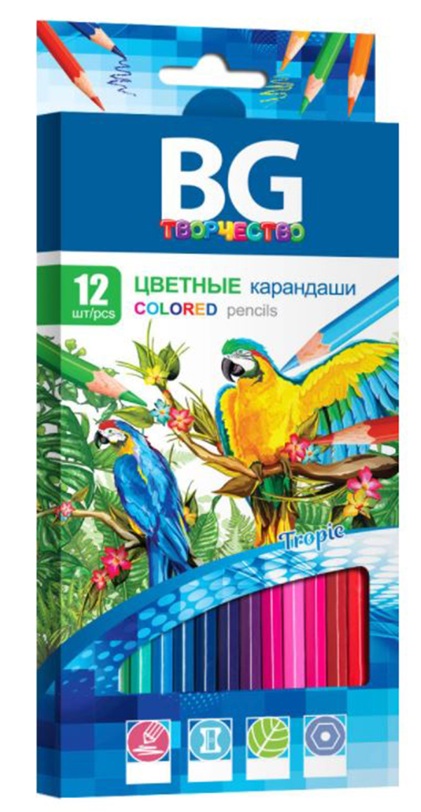 

Карандаши цветные "Tropic", 12 цветов