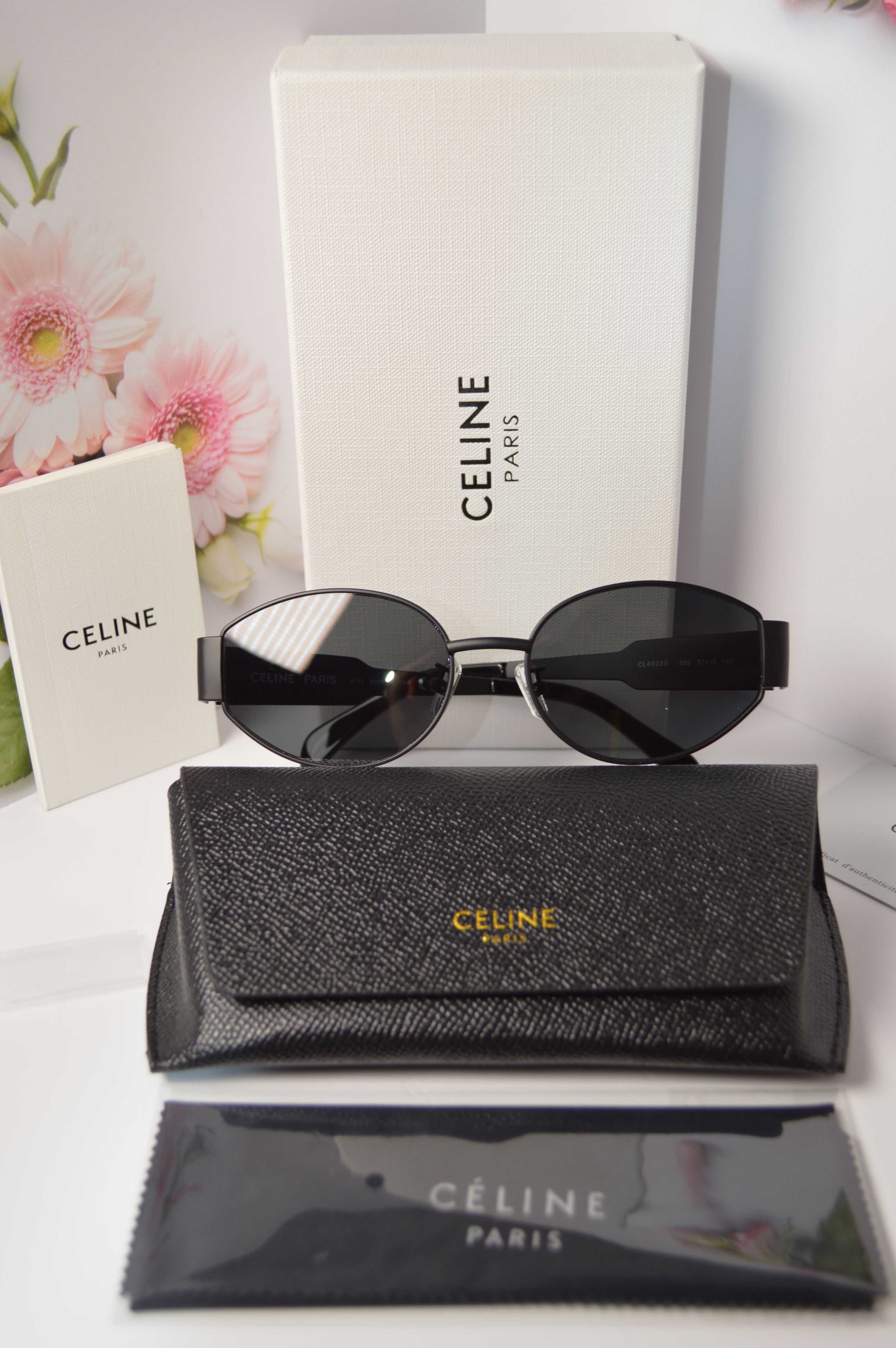 Солнцезащитные очки женские Celine OL-SZO-Celine-40235-black черные