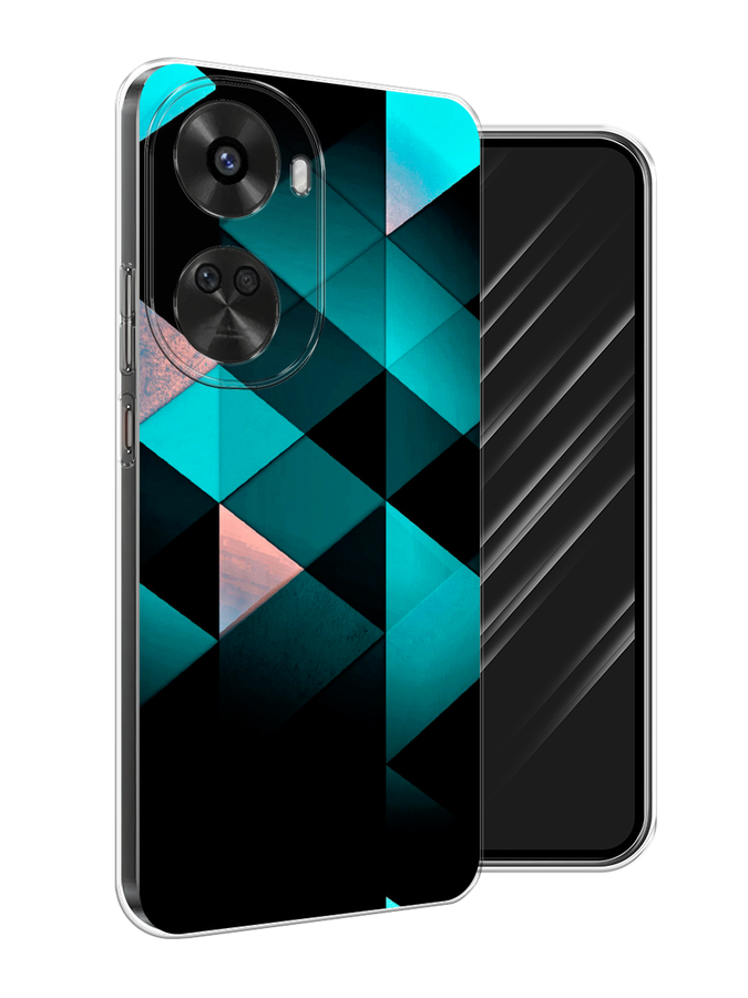 

Чехол Awog на Huawei Nova 11 SE "Геометрия 16", Бирюзовый;черный, 6122650-1