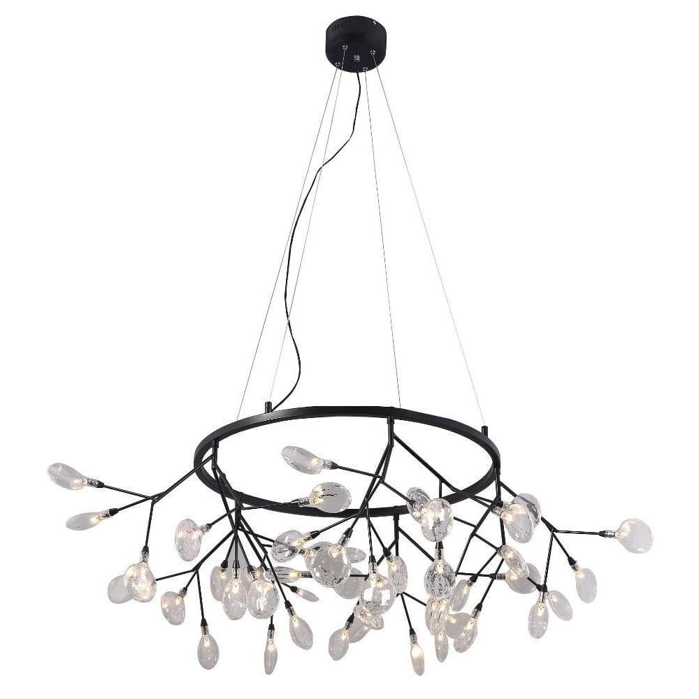 

Crystal Lux Подвесная светодиодная люстра Evita SP45 D BLack/Transparent