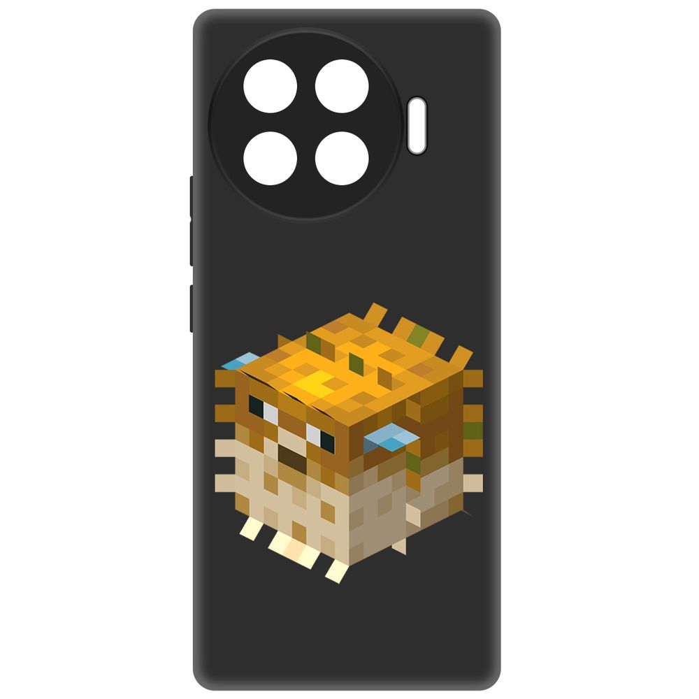 

Чехол-накладка Krutoff Soft Case Minecraft-Иглобрюх для TECNO Spark 20 Pro+ черный