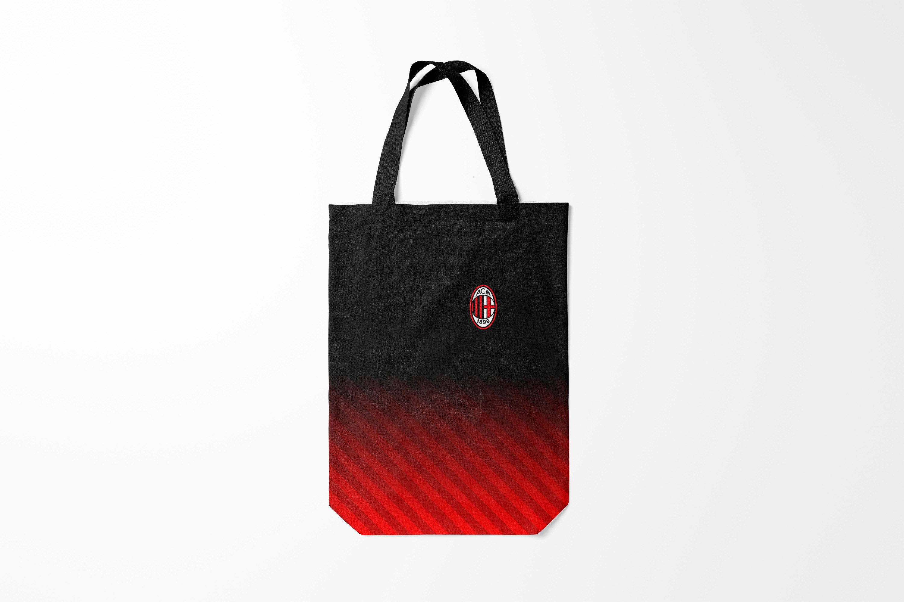 

Сумка шoппер унисекс Burnettie Milan AC, черный; красный, Milan AC