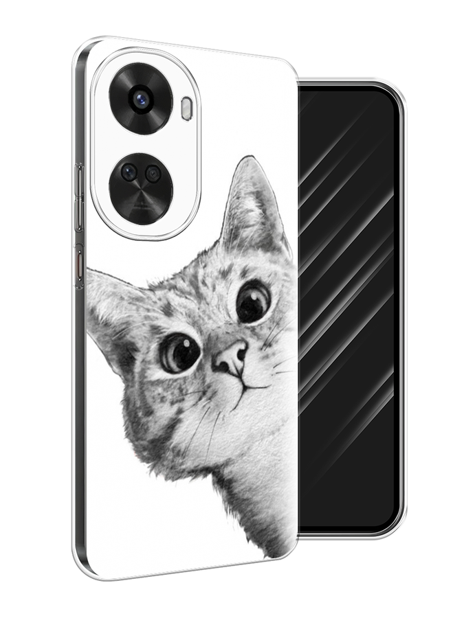 

Чехол Awog на Huawei Nova 11 SE "Кот рисунок черно-белый", Черный, 6122650-1