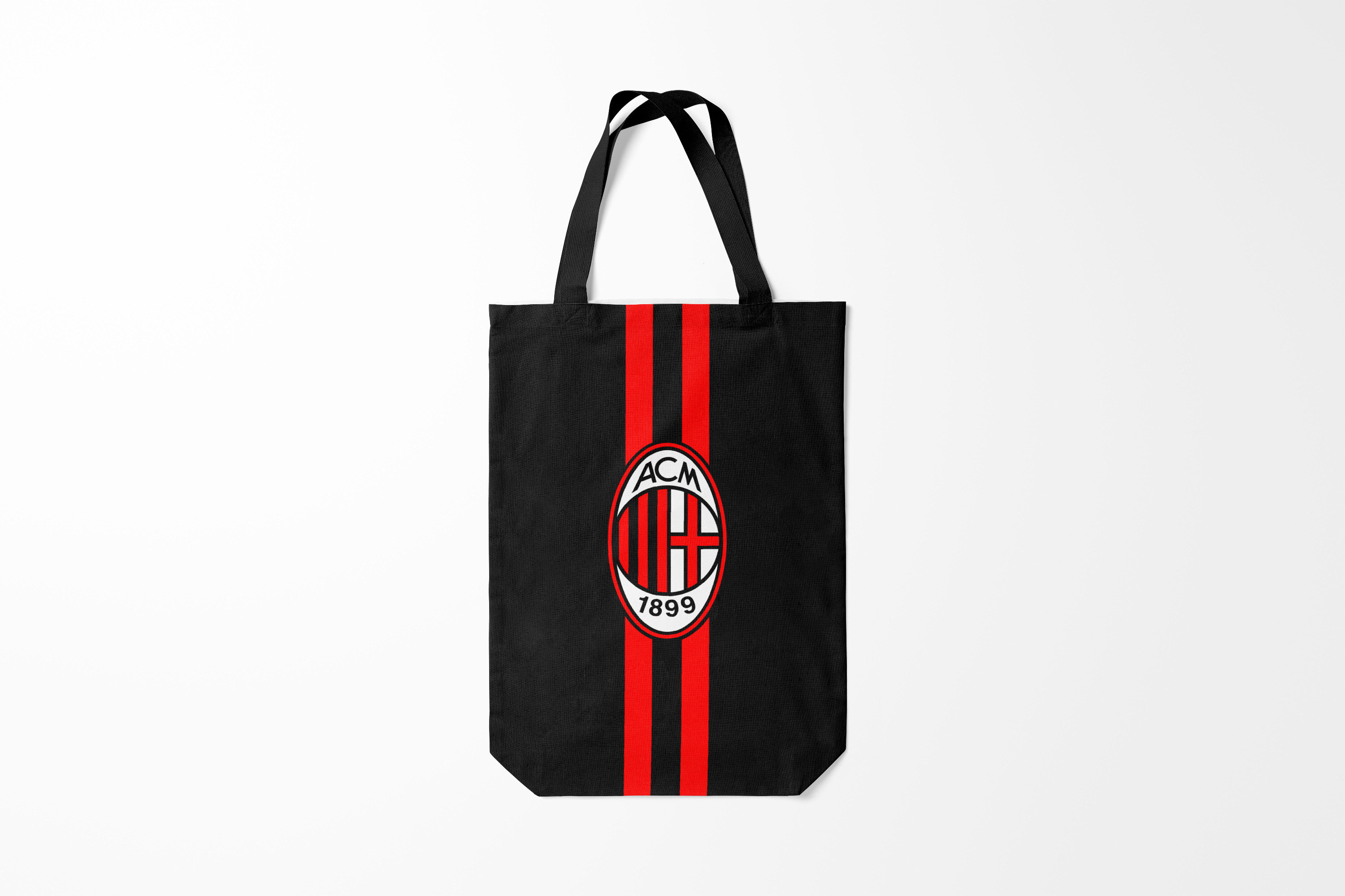 

Сумка шoппер унисекс Burnettie Milan AC FC, черный, Milan AC FC