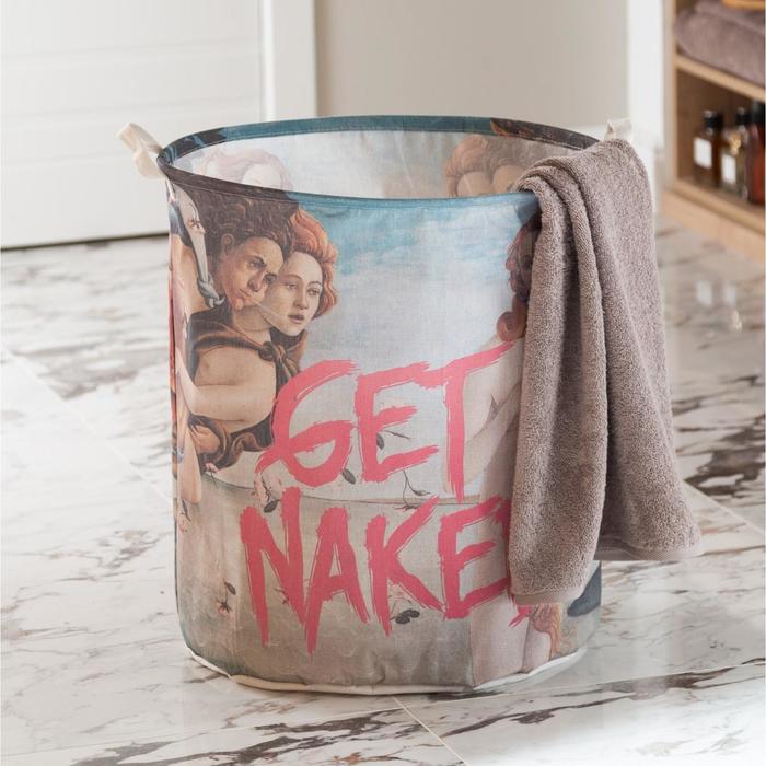 

Корзина текстильная Этель "Get naked", 45*55 см, Этель: корзины для ванной