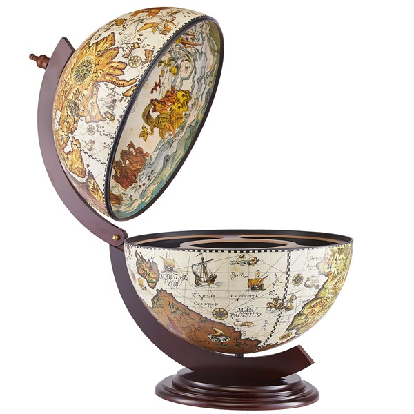 

Глобус-бар настольный ZOFFOLI T.SFERA42/1W "Колумб", сфера 42см, SF-42/1-W-NEW