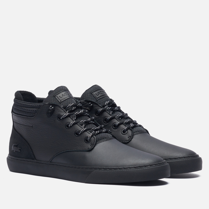 

Кеды мужские Lacoste Esparre Leather Chukkas черные 43 EU, Esparre Leather Chukkas