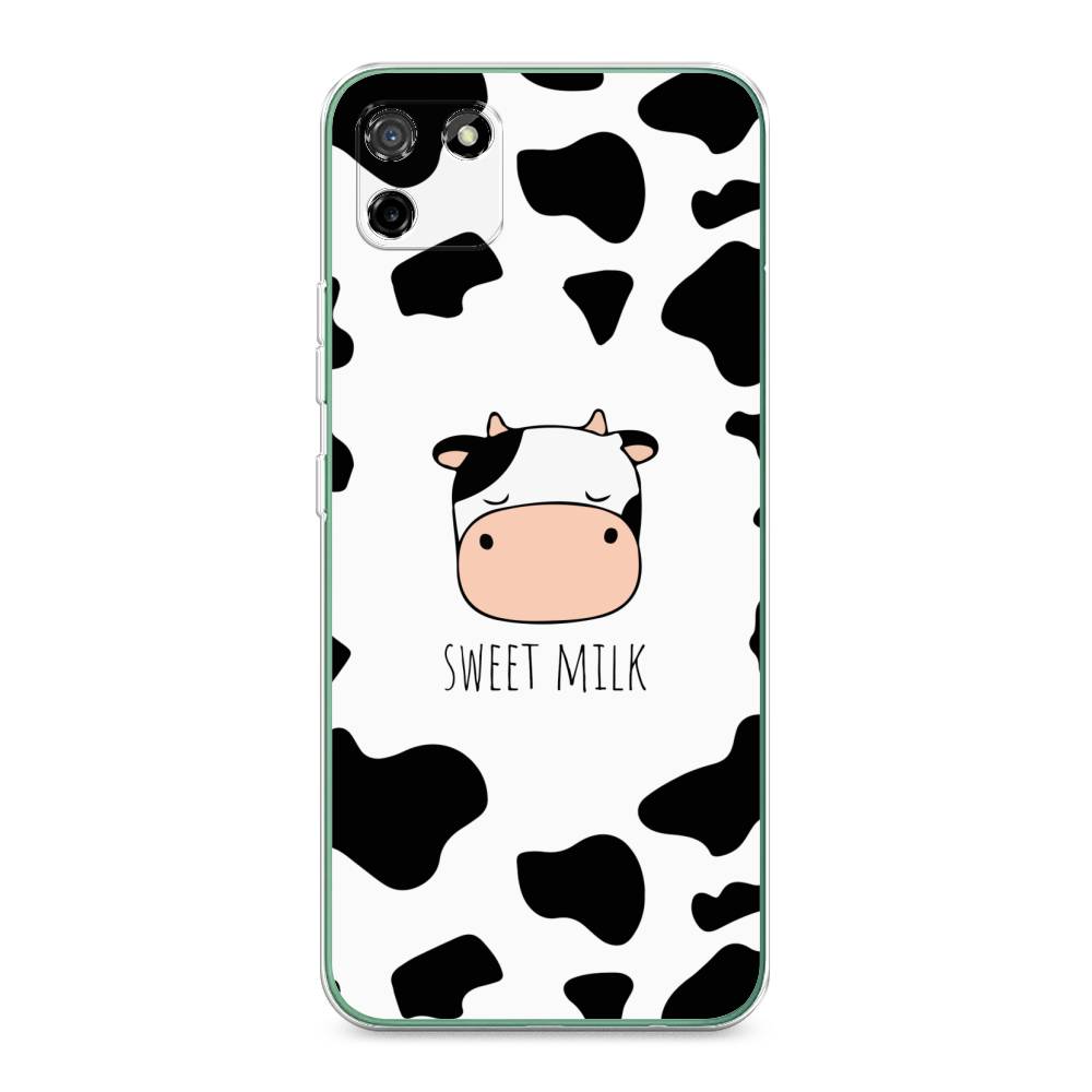 

Чехол на Realme C11 2020 "Sweet milk", Розовый;белый;черный, 253850-1