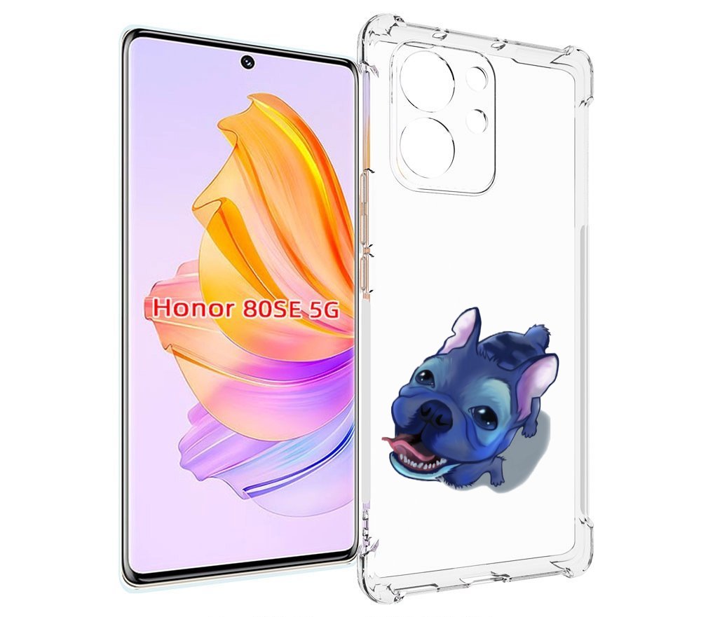 

Чехол MyPads Синий Пес для Honor 80 SE, Прозрачный, Tocco