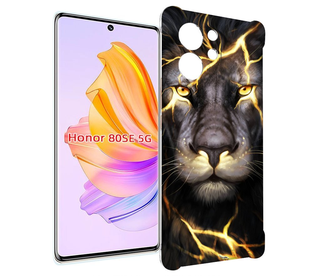 

Чехол MyPads Светящийся-лев мужской для Honor 80 SE, Прозрачный, Tocco