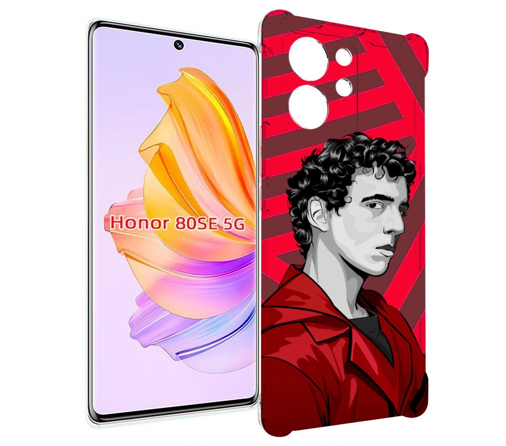 

Чехол MyPads Рио-бумажный-дом для Honor 80 SE, Прозрачный, Tocco