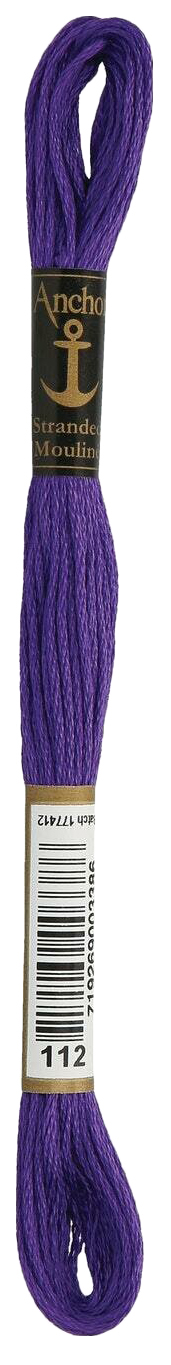 фото Нитки мулине anchor stranded cotton 4635000-00112 8 м фиолетовый