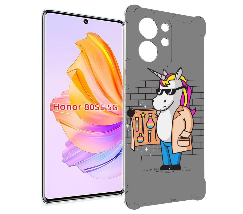 

Чехол MyPads Продавец-единорог для Honor 80 SE, Прозрачный, Tocco