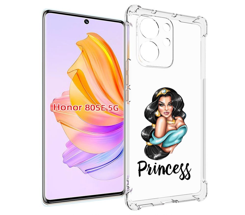 

Чехол MyPads Принцесса-Жасмин женский для Honor 80 SE, Прозрачный, Tocco