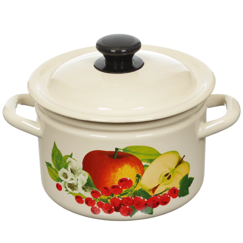 

Кастрюля 3 л с крышкой Керченский металлургический завод 41704-122/6, Бежевый