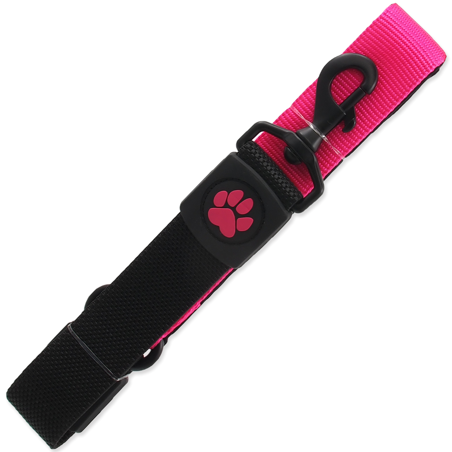 фото Универсальный поводок для собак dog fantasy bungee neoprene, нейлон, розовый, 3,8*55cm