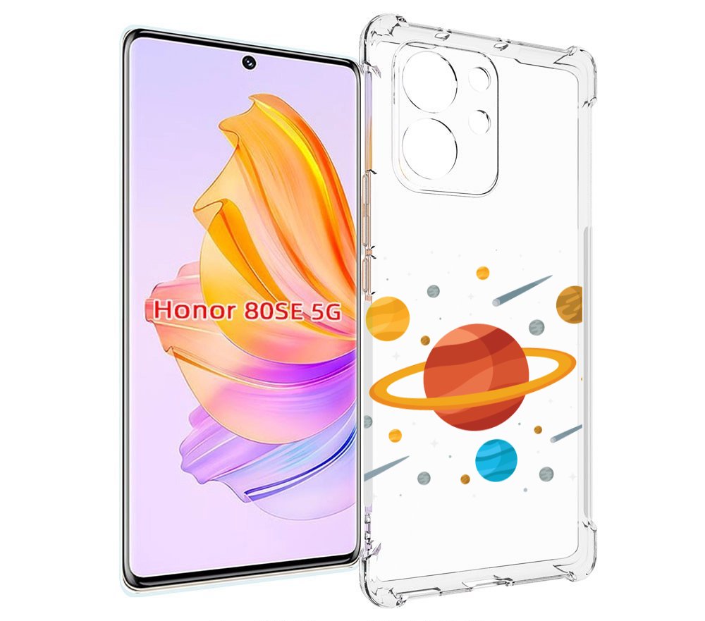 

Чехол MyPads Планета-Сатурн для Honor 80 SE, Прозрачный, Tocco