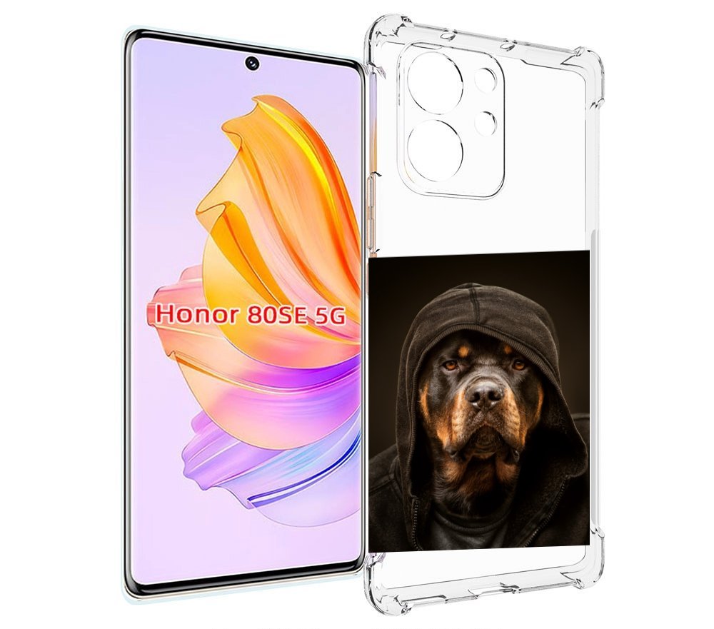 

Чехол MyPads Пес-барбос для Honor 80 SE, Прозрачный, Tocco