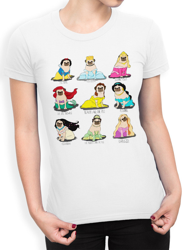 

Футболка женская Design Heroes Мопсы - Принцессы 634-prpug-1 белая L, Белый, Мопсы - Принцессы 634-prpug-1
