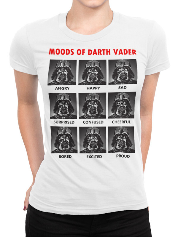 

Футболка женская Design Heroes Дарт Вейдер и его эмоции 632-vader-1 белая XS, Белый, Дарт Вейдер и его эмоции 632-vader-1