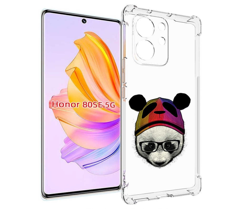 

Чехол MyPads Панда в шапке для Honor 80 SE, Прозрачный, Tocco