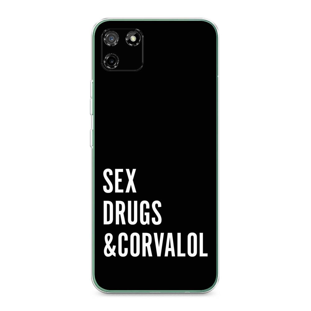 

Чехол на Realme C11 2020 "Corvalol", Черный;серый;белый, 253850-6