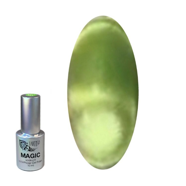 

Гель лак Tartiso Magic Cat Green магнитный № 08, 10 мл.