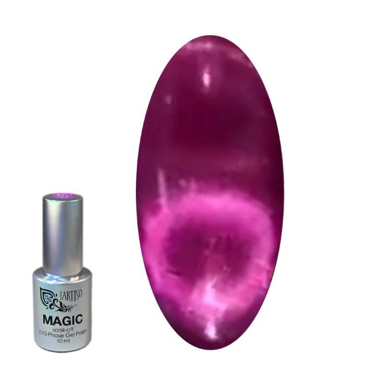

Гель лак Tartiso Magic Cat Fuchsia магнитный № 03, 10 мл.